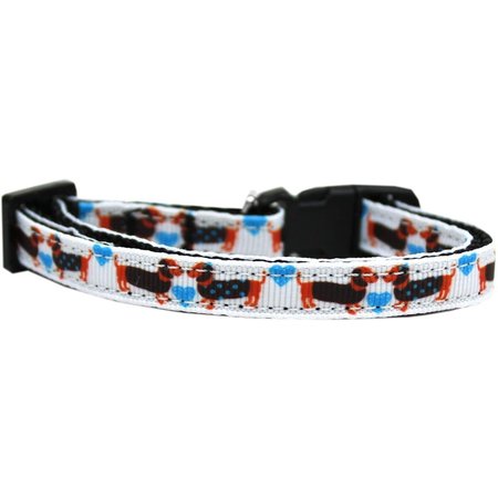 PET PAL Doxie Love Nylon Ribbon Dog Collar Extra Small PE825702